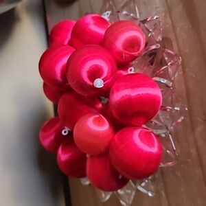 18 Vintage Satin Sheen Christmas Ornaments Unbreakable